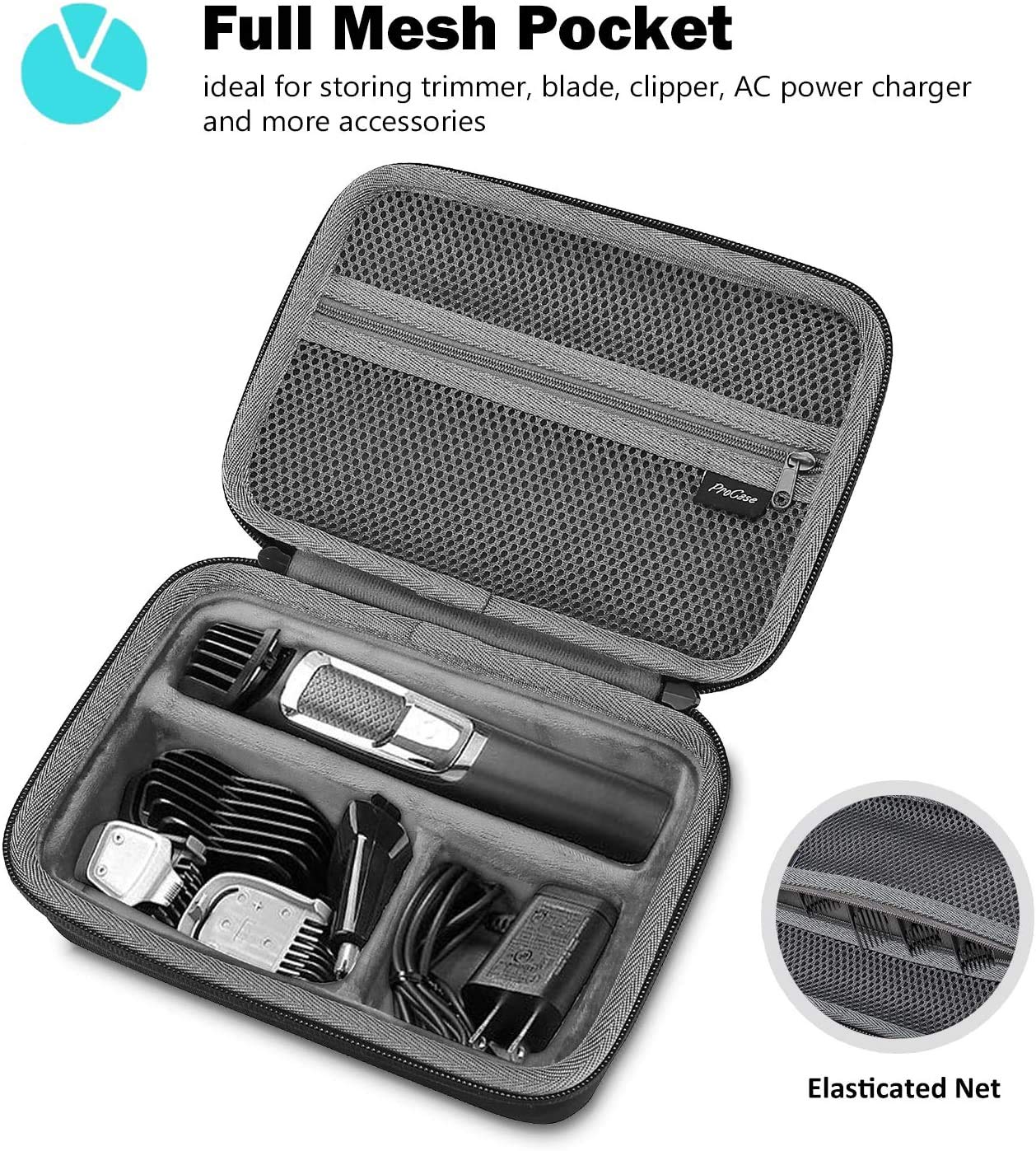 Amazon | ProCase バリカンケース, トラベルシェーバーケース 対応機種